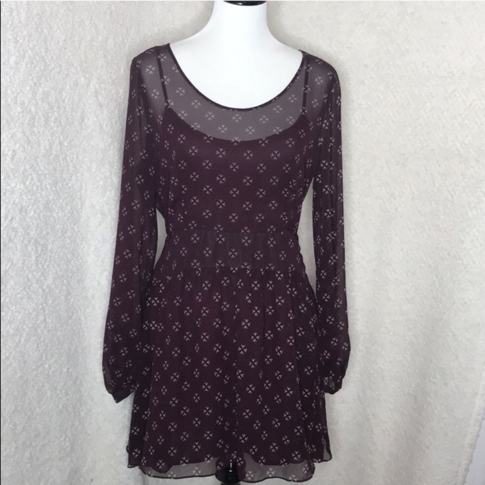 Free People “Baby Dee” Chiffon Dress